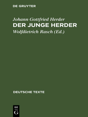 cover image of Der junge Herder